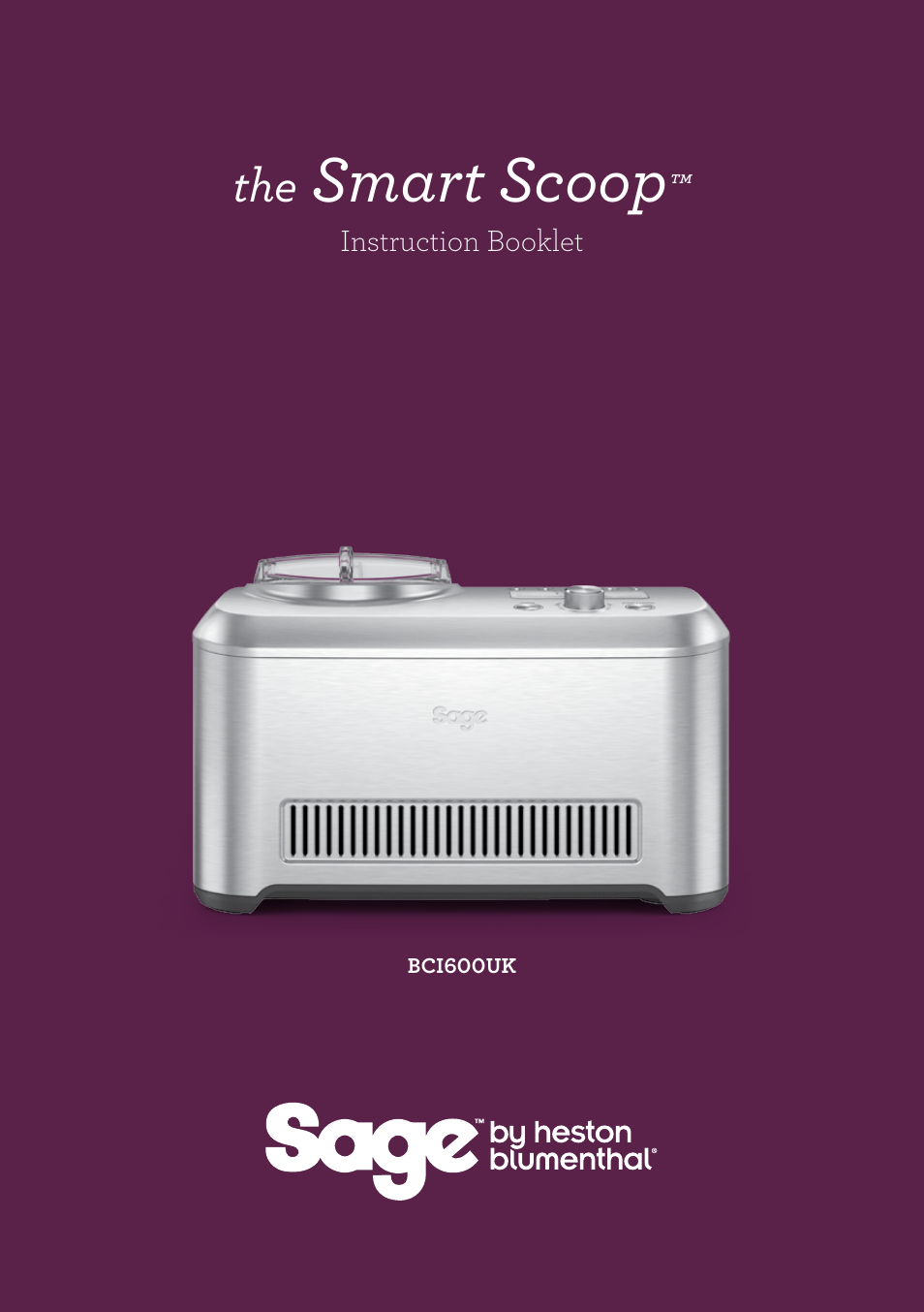 Smart scoop | Sage Smart Scoop BCI600UK User Manual | Page 2 / 38