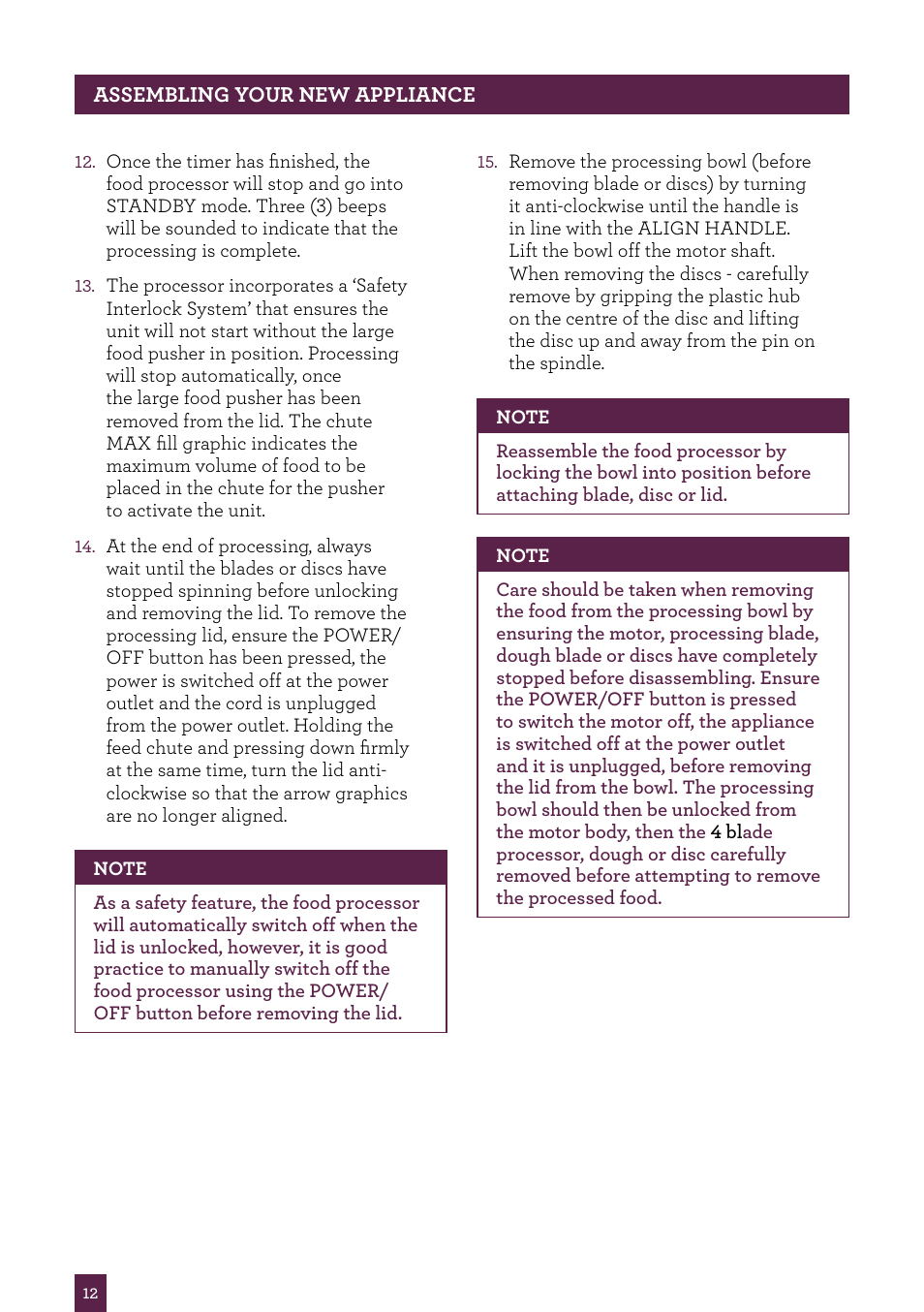 Sage Kitchen Wizz Pro BFP800UK User Manual | Page 13 / 54