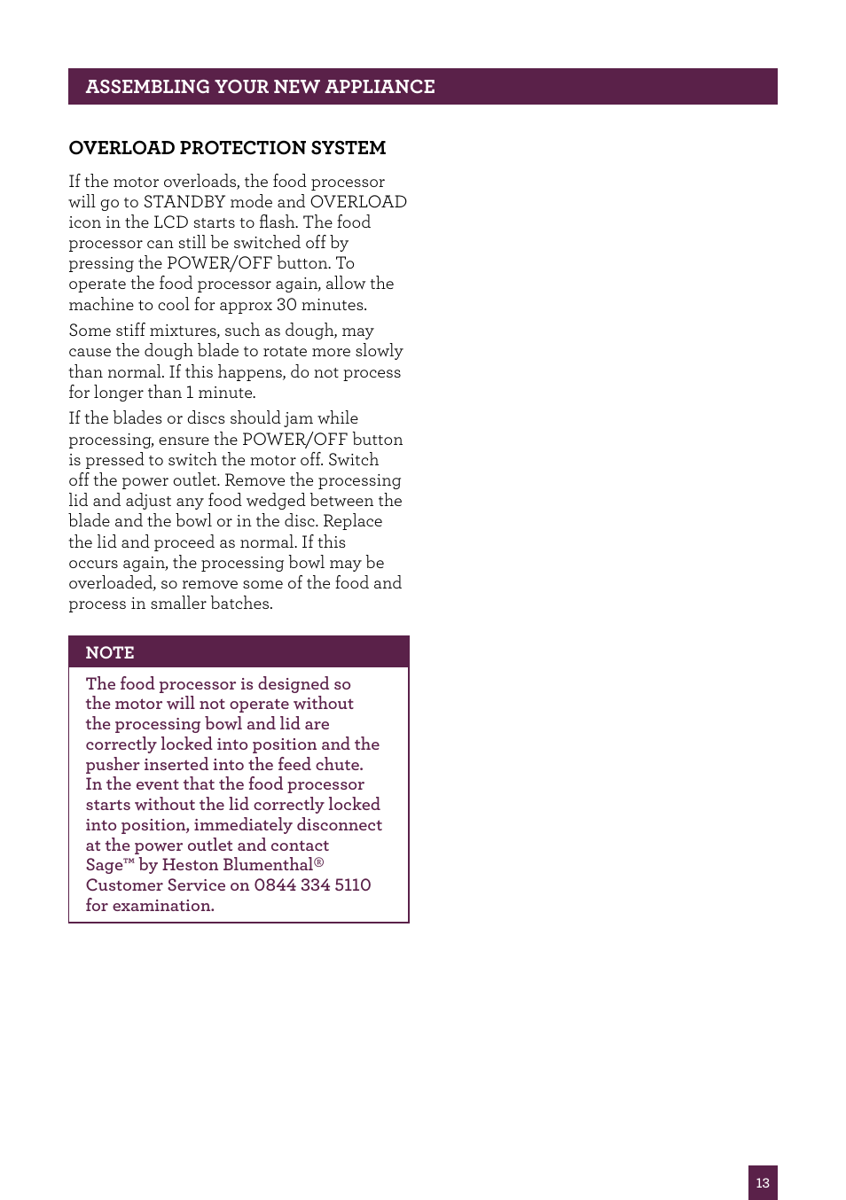 Sage Kitchen Wizz Pro BFP800UK User Manual | Page 14 / 54