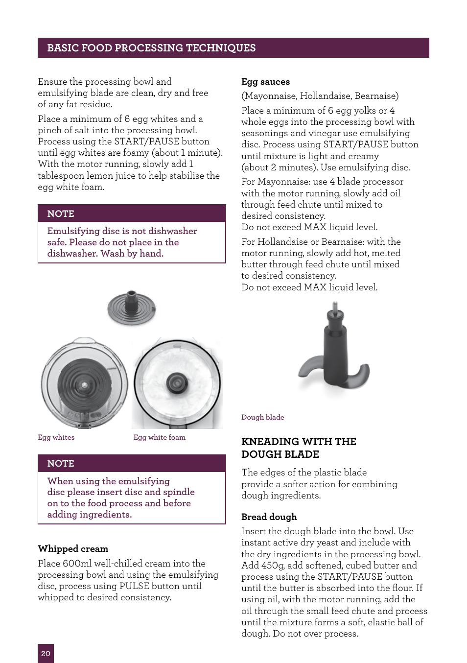 Sage Kitchen Wizz Pro BFP800UK User Manual | Page 21 / 54