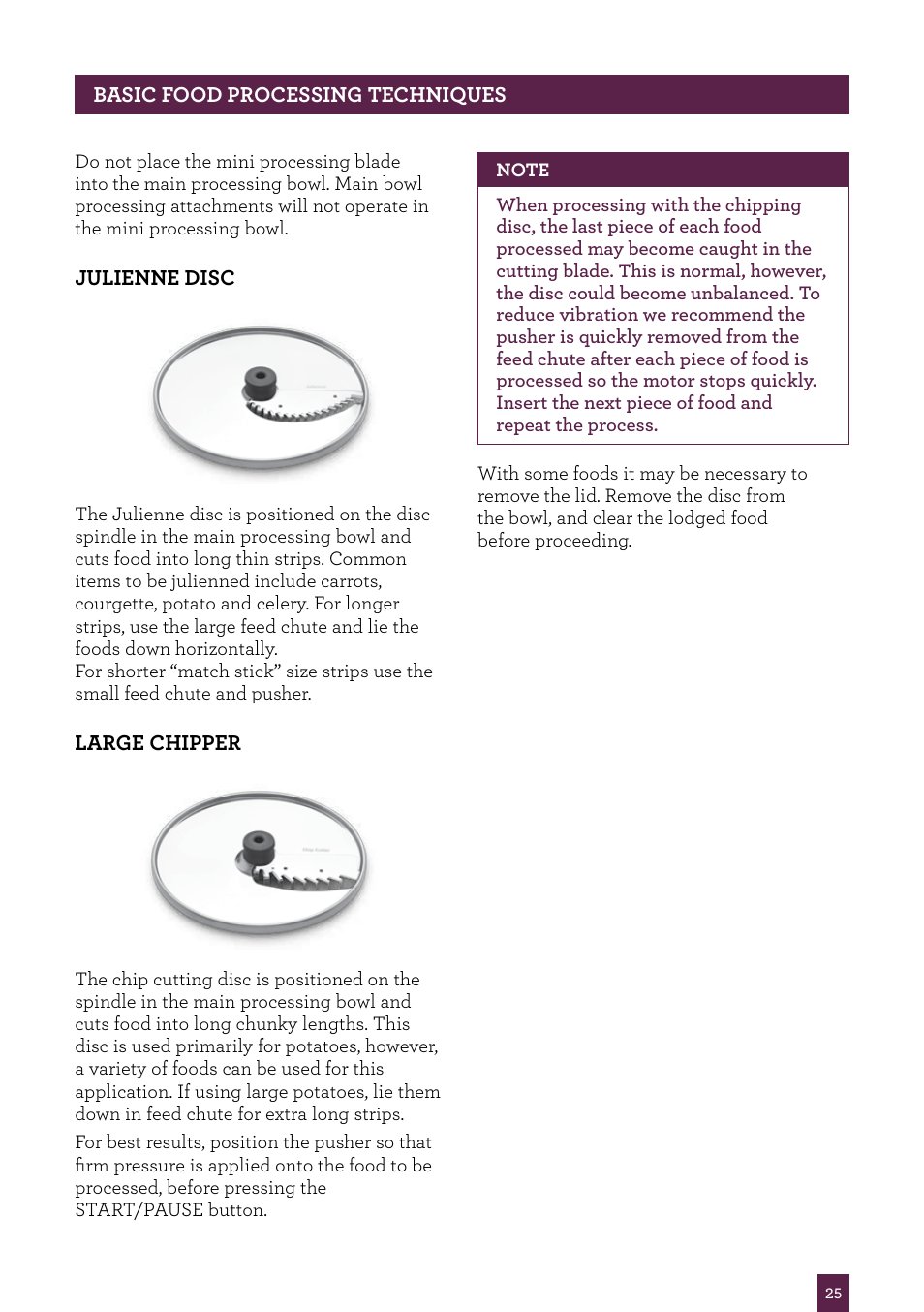 Sage Kitchen Wizz Pro BFP800UK User Manual | Page 26 / 54