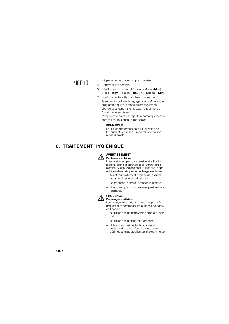 Traitement hygiénique | Seca 757 band_1 User Manual | Page 116 / 307