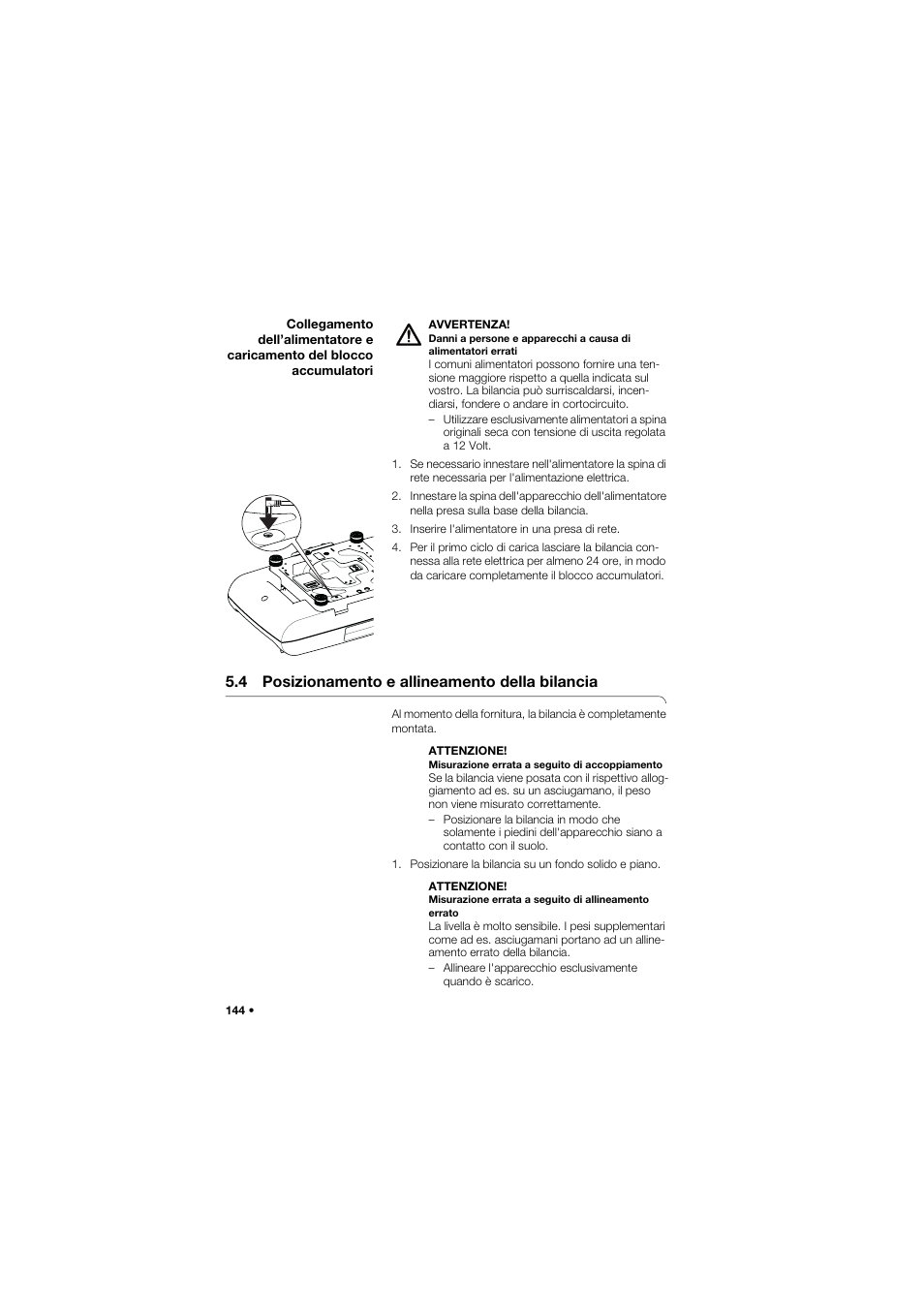 4 posizionamento e allineamento della bilancia | Seca 757 band_1 User Manual | Page 144 / 307