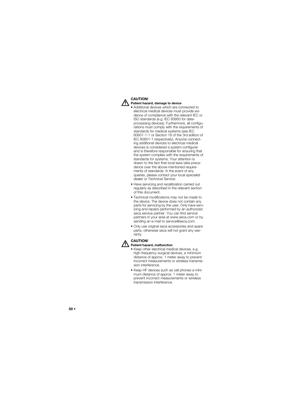 Seca 757 band_1 User Manual | Page 50 / 307