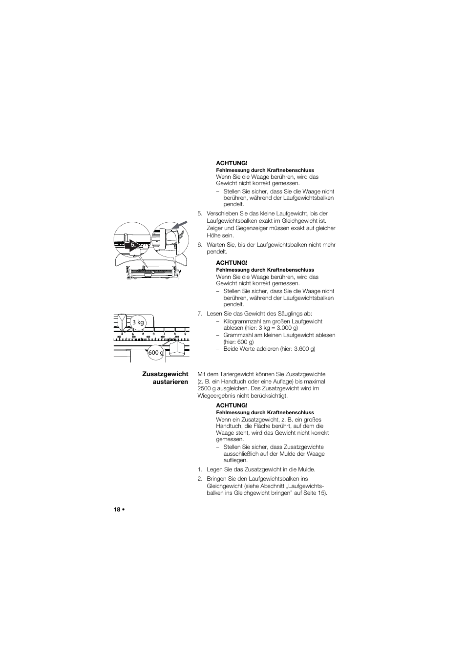 Zusatzgewicht austarieren | Seca 745 band_1 User Manual | Page 18 / 164