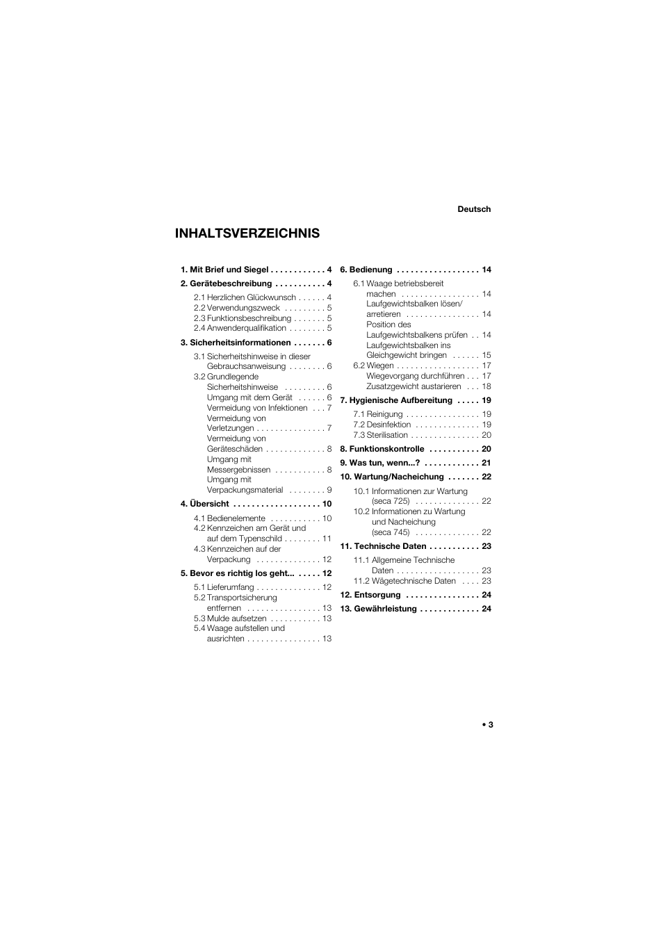 Seca 745 band_1 User Manual | Page 3 / 164