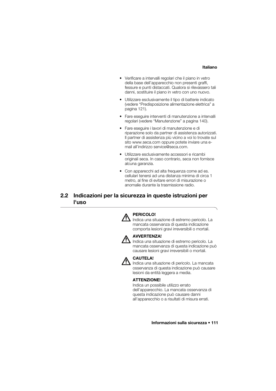 Seca 274 band_1 User Manual | Page 111 / 255