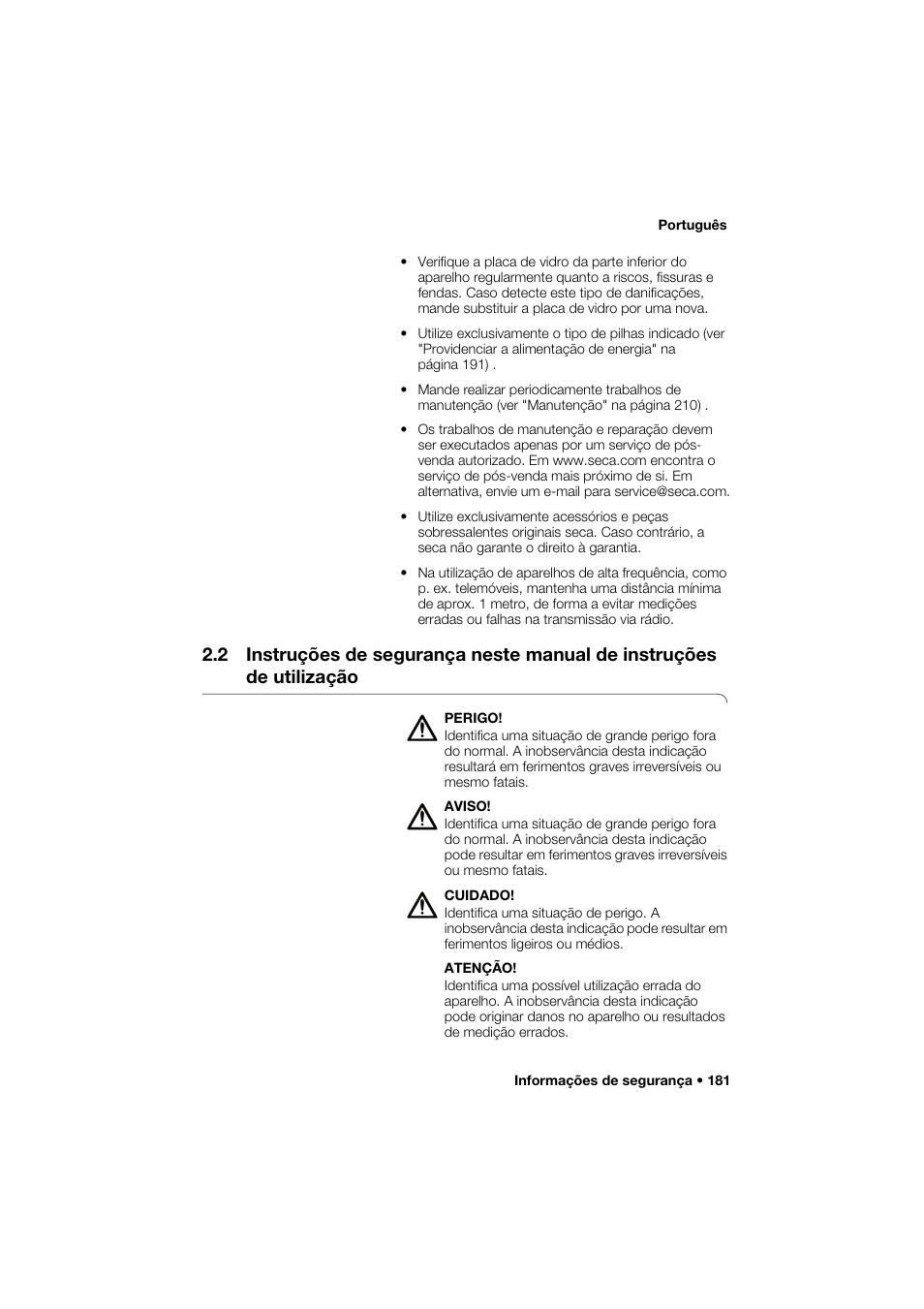 Seca 274 band_1 User Manual | Page 181 / 255