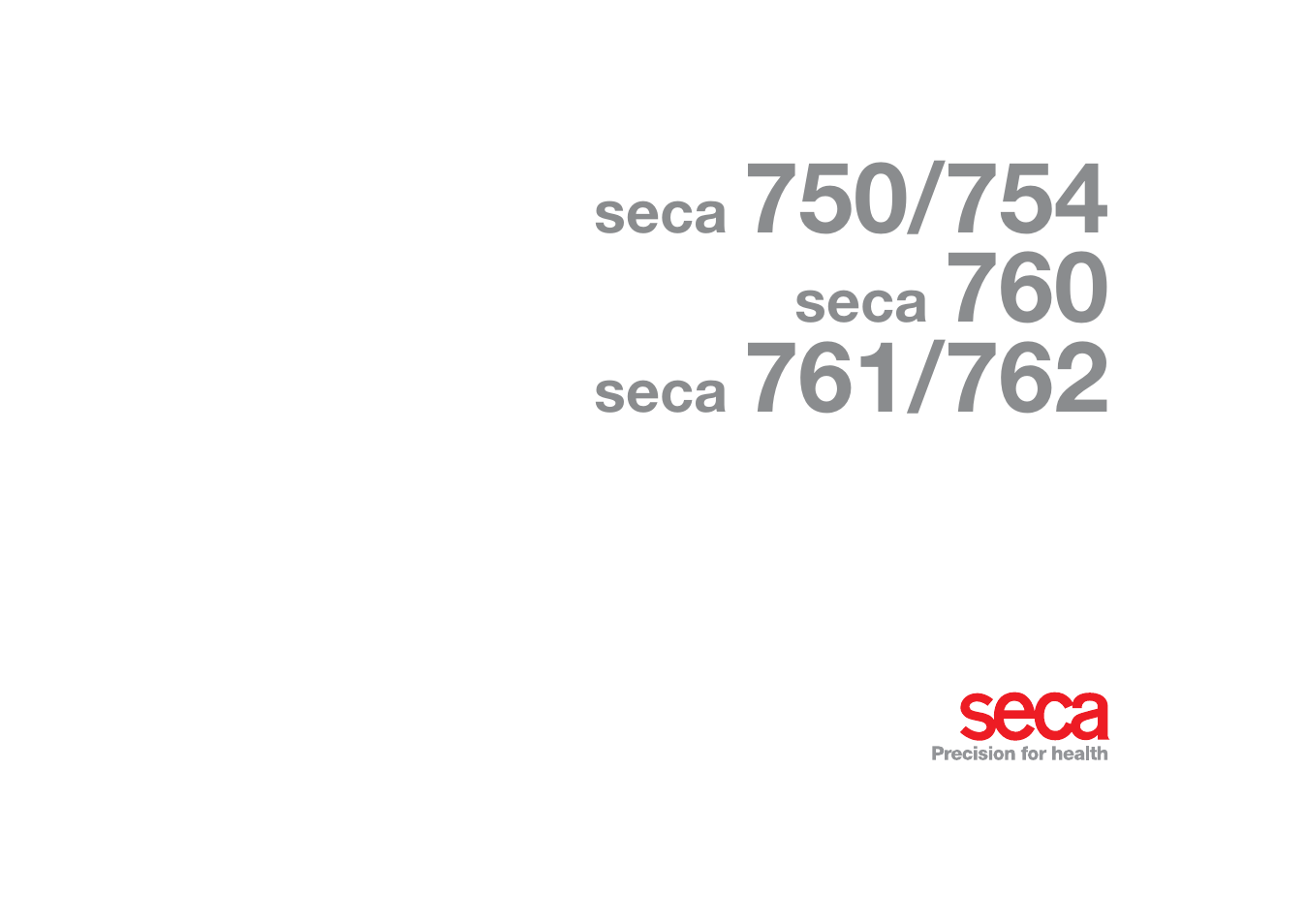 Seca 762 User Manual | 8 pages