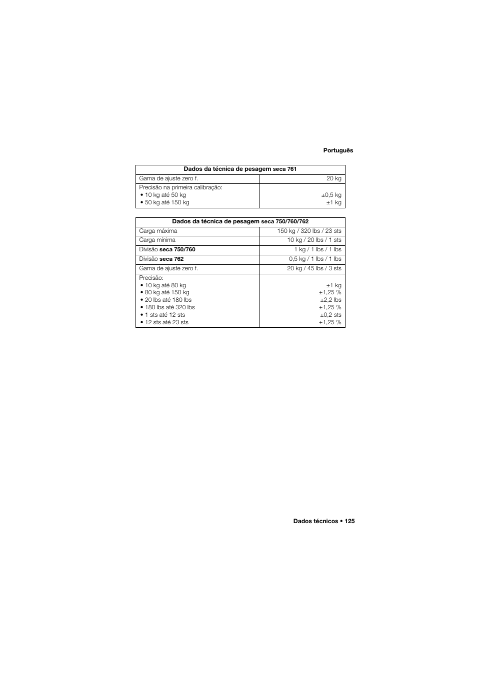 Seca 762 User Manual | Page 125 / 156