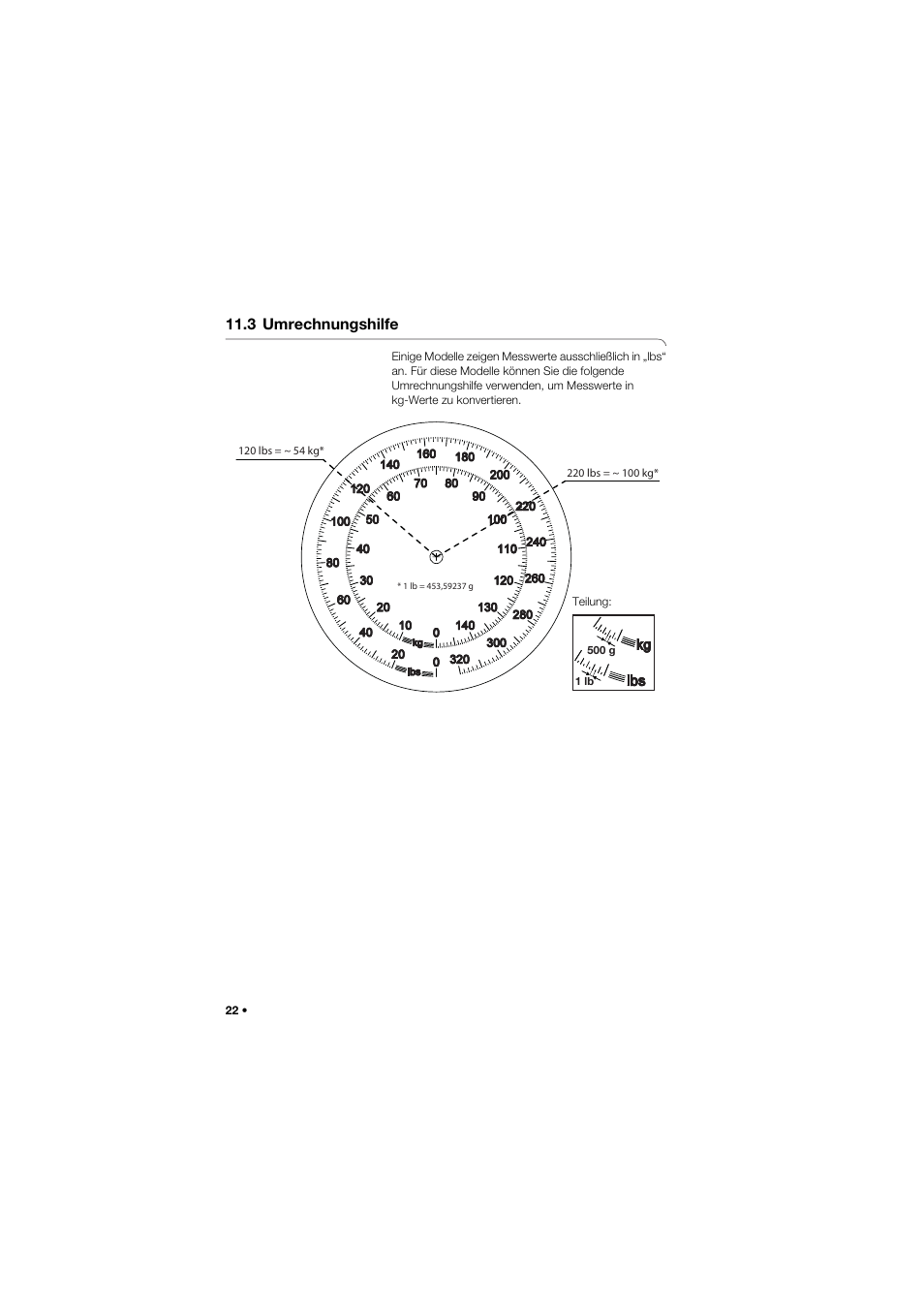 3 umrechnungshilfe | Seca 762 User Manual | Page 22 / 156