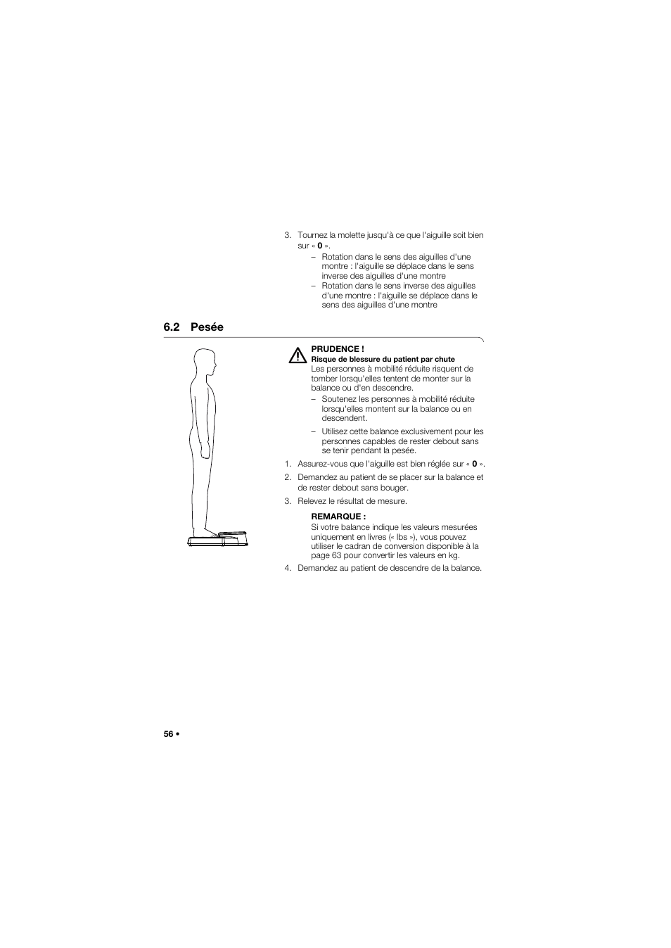 2 pesée | Seca 762 User Manual | Page 56 / 156