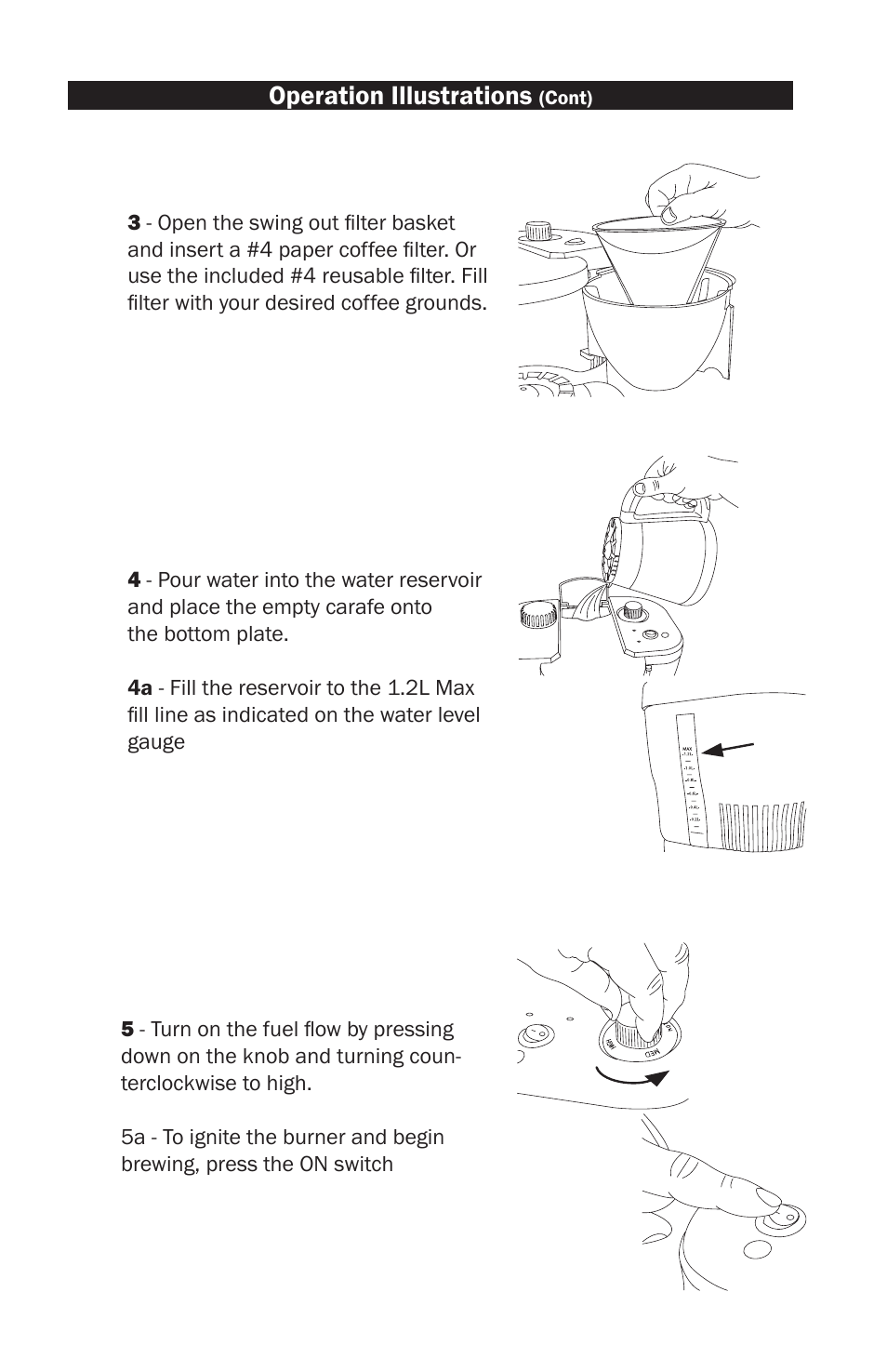 Operation illustrations | Brunton Brewfire 81-100730 User Manual | Page 7 / 8