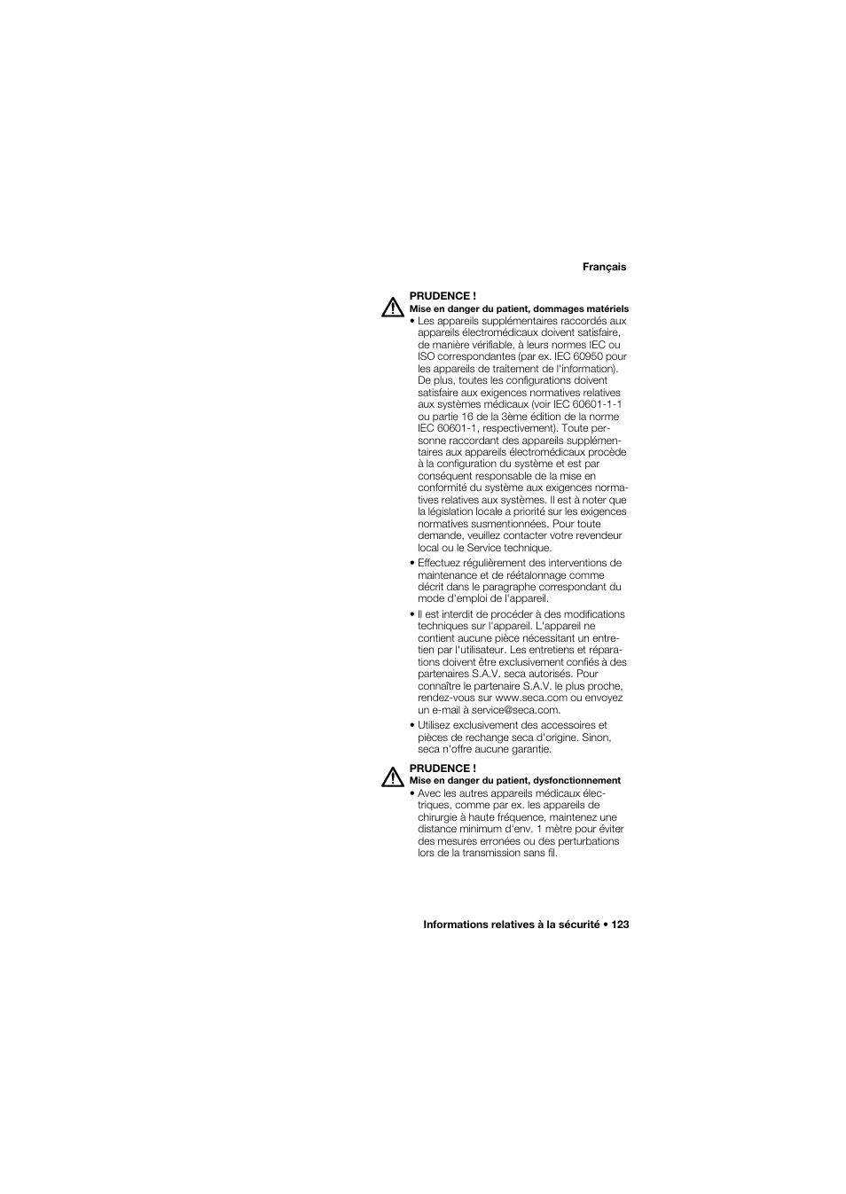 Seca 645 band_1 User Manual | Page 123 / 417