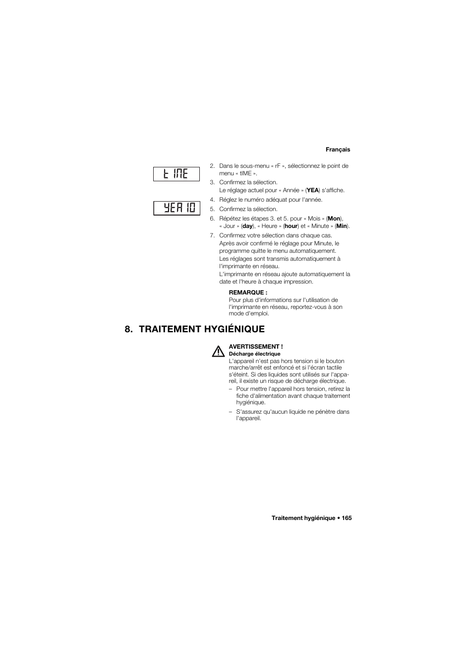 Traitement hygiénique | Seca 645 band_1 User Manual | Page 165 / 417