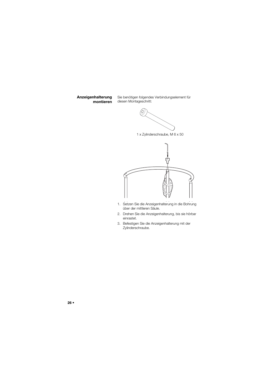 Anzeigenhalterung montieren | Seca 645 band_1 User Manual | Page 26 / 417