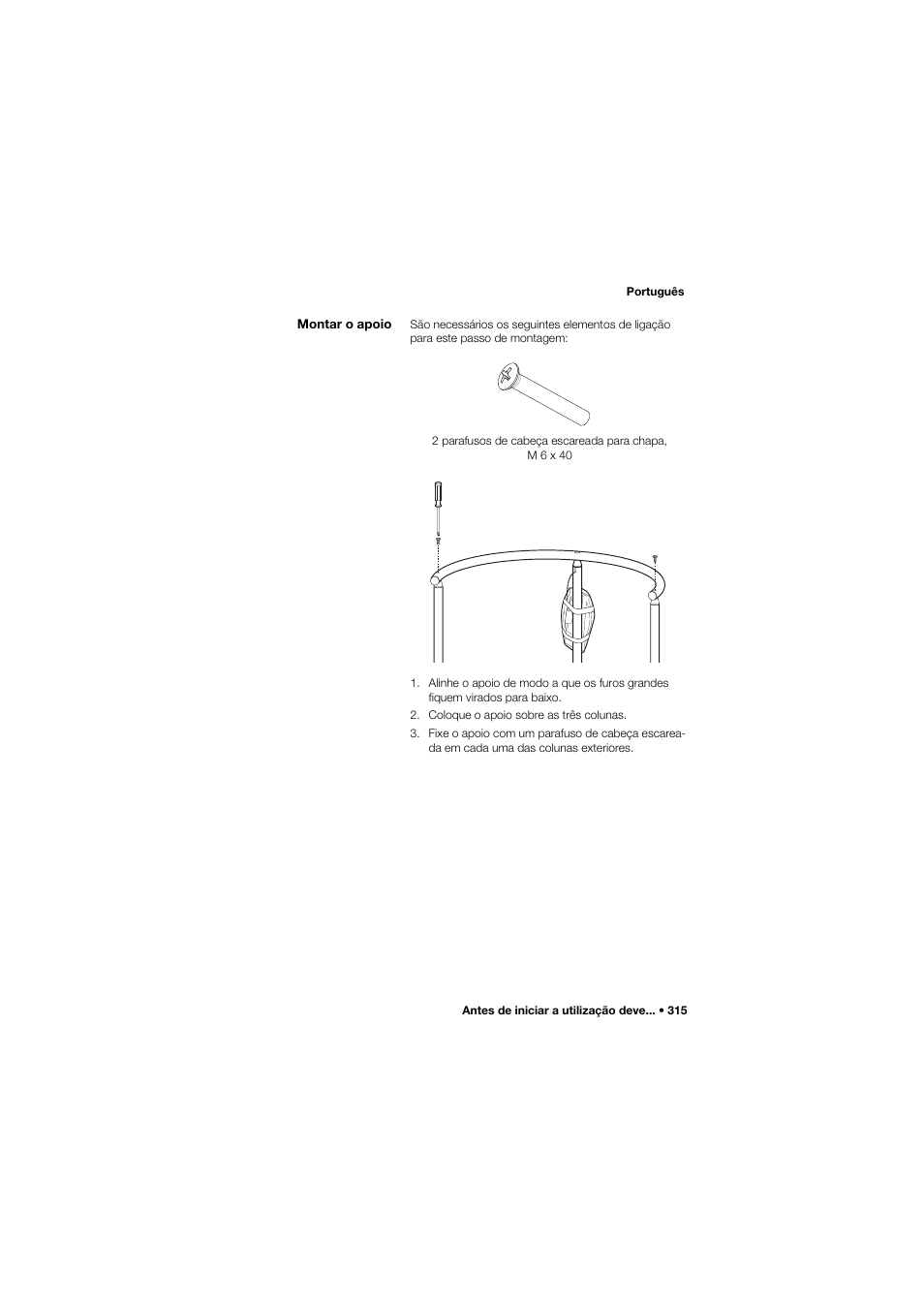 Montar o apoio | Seca 645 band_1 User Manual | Page 315 / 417