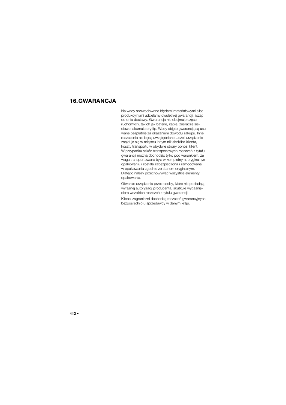 Gwarancja | Seca 645 band_1 User Manual | Page 412 / 417
