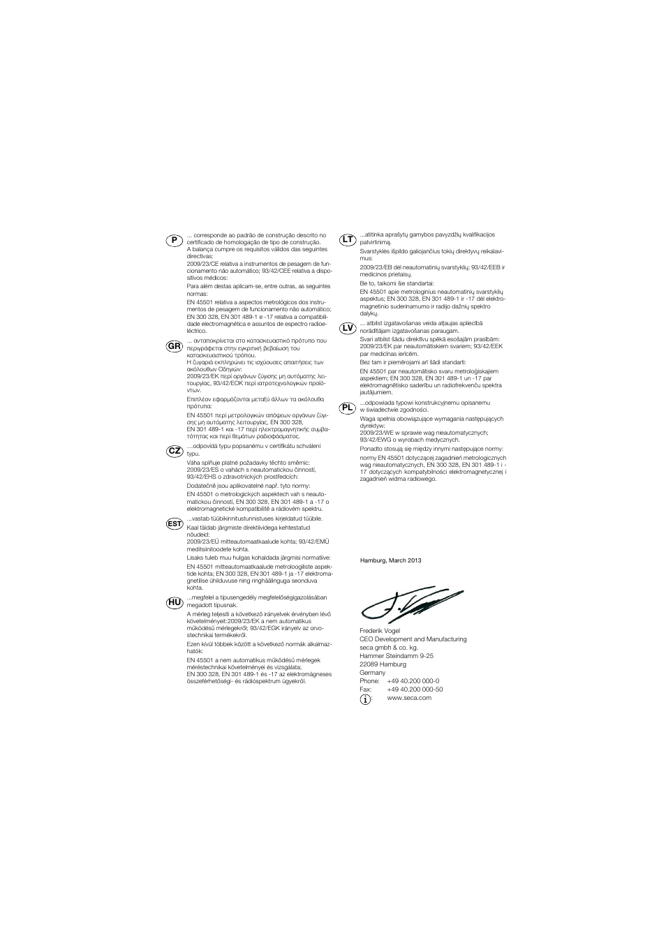 Seca 645 band_1 User Manual | Page 417 / 417