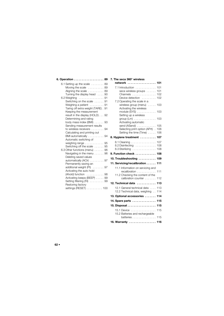 Seca 645 band_1 User Manual | Page 62 / 417
