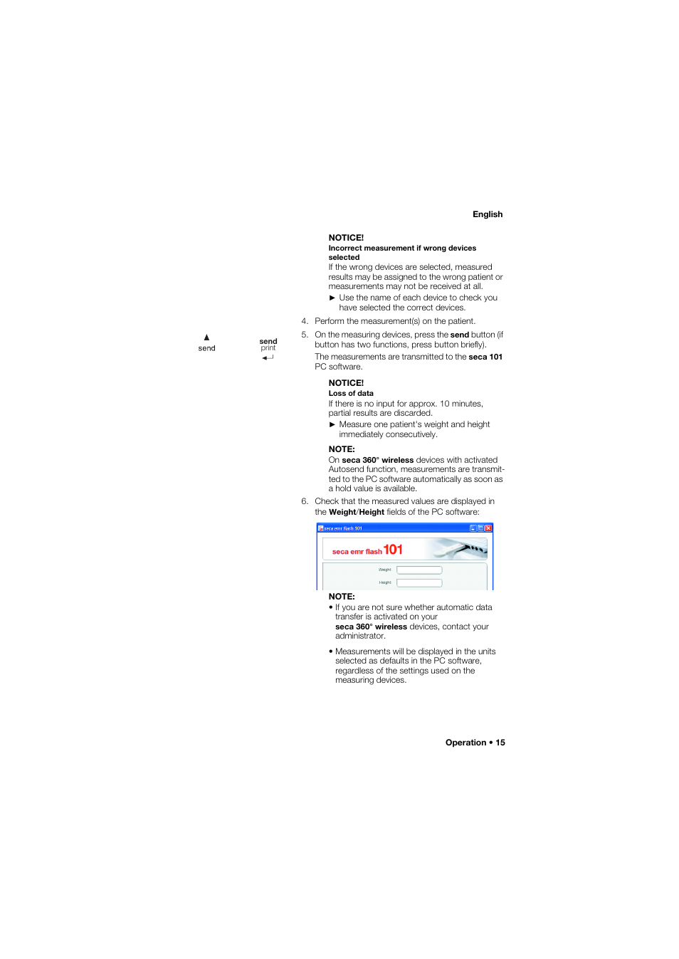 Seca 101 User Manual | Page 15 / 28