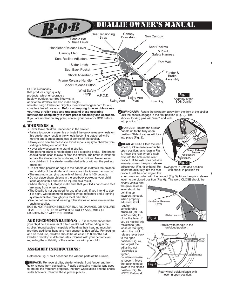 BOB MA0270 User Manual | 4 pages
