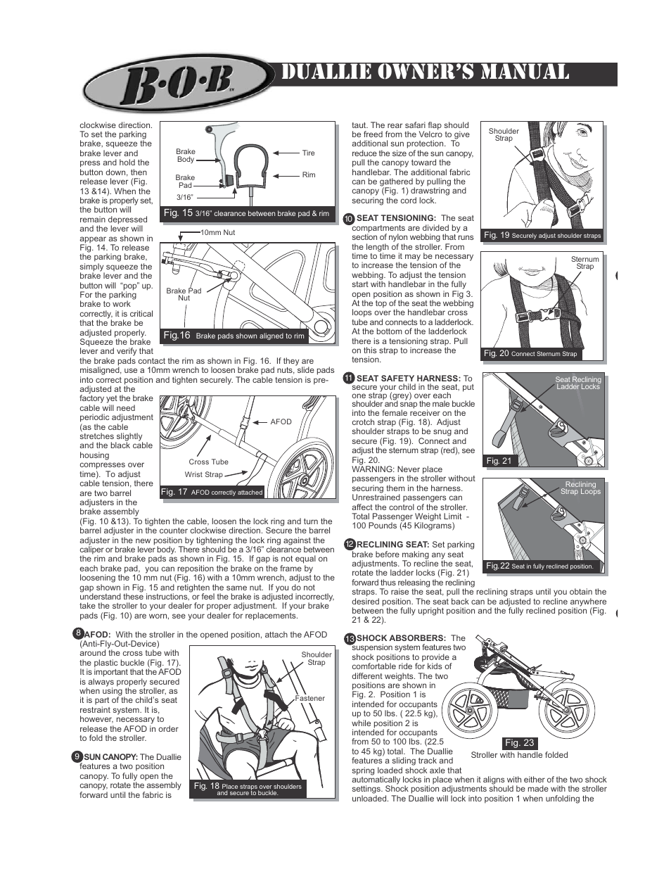 Duallie owners manual | BOB MA0270 User Manual | Page 3 / 4