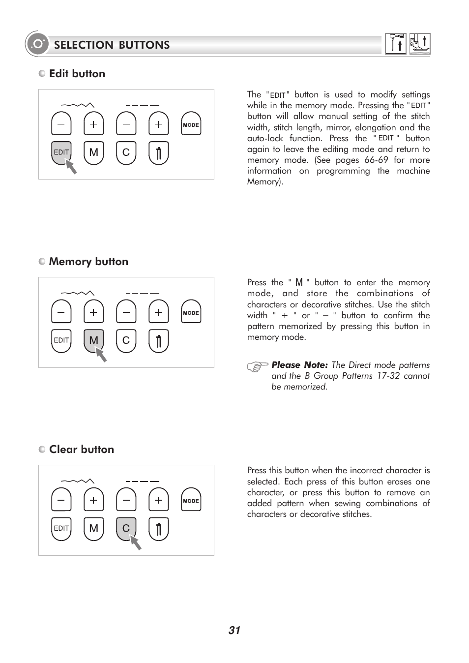 SINGER H74 User Manual | Page 36 / 86