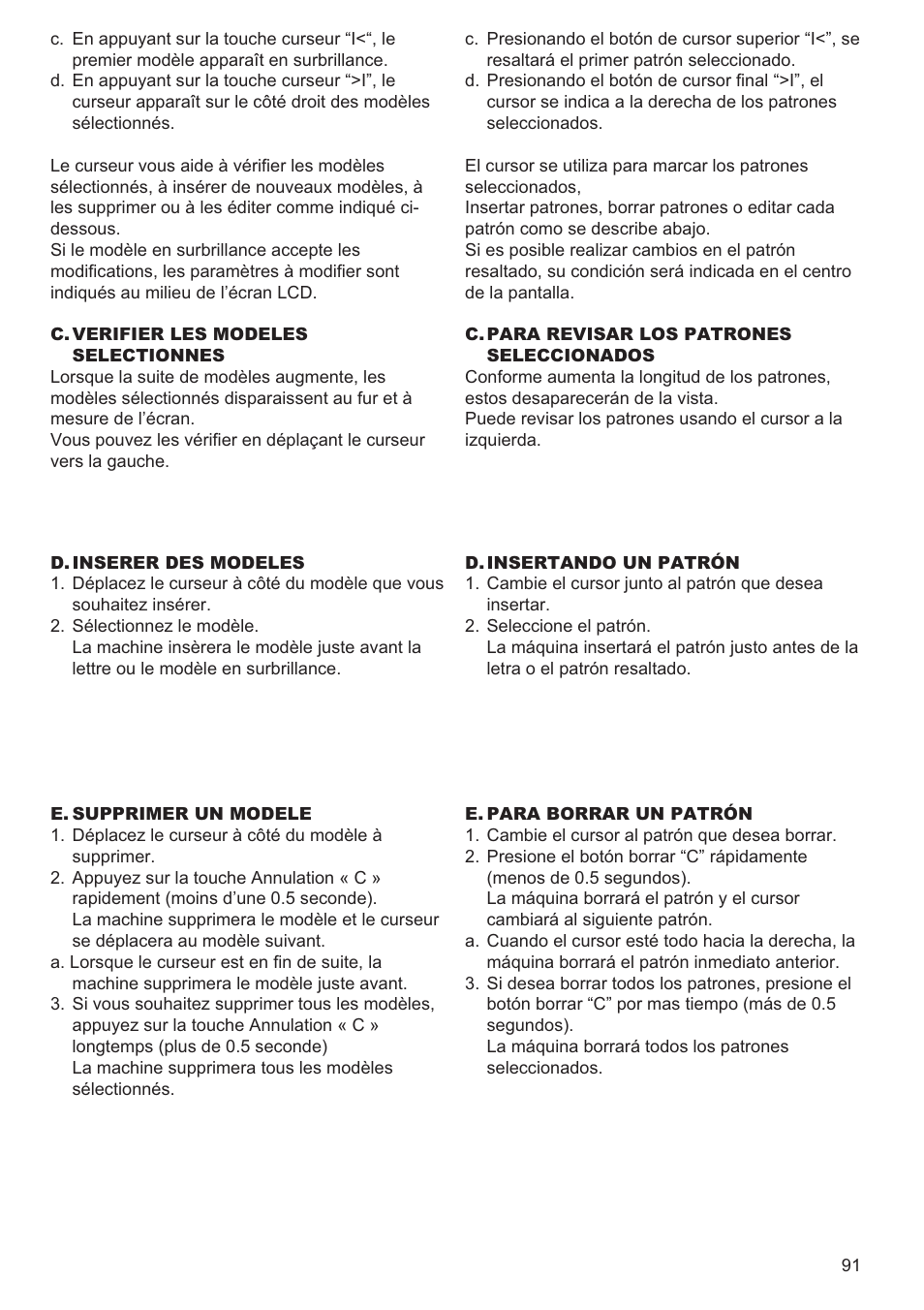 SINGER 9960 QUANTUM STYLIST User Manual | Page 91 / 108