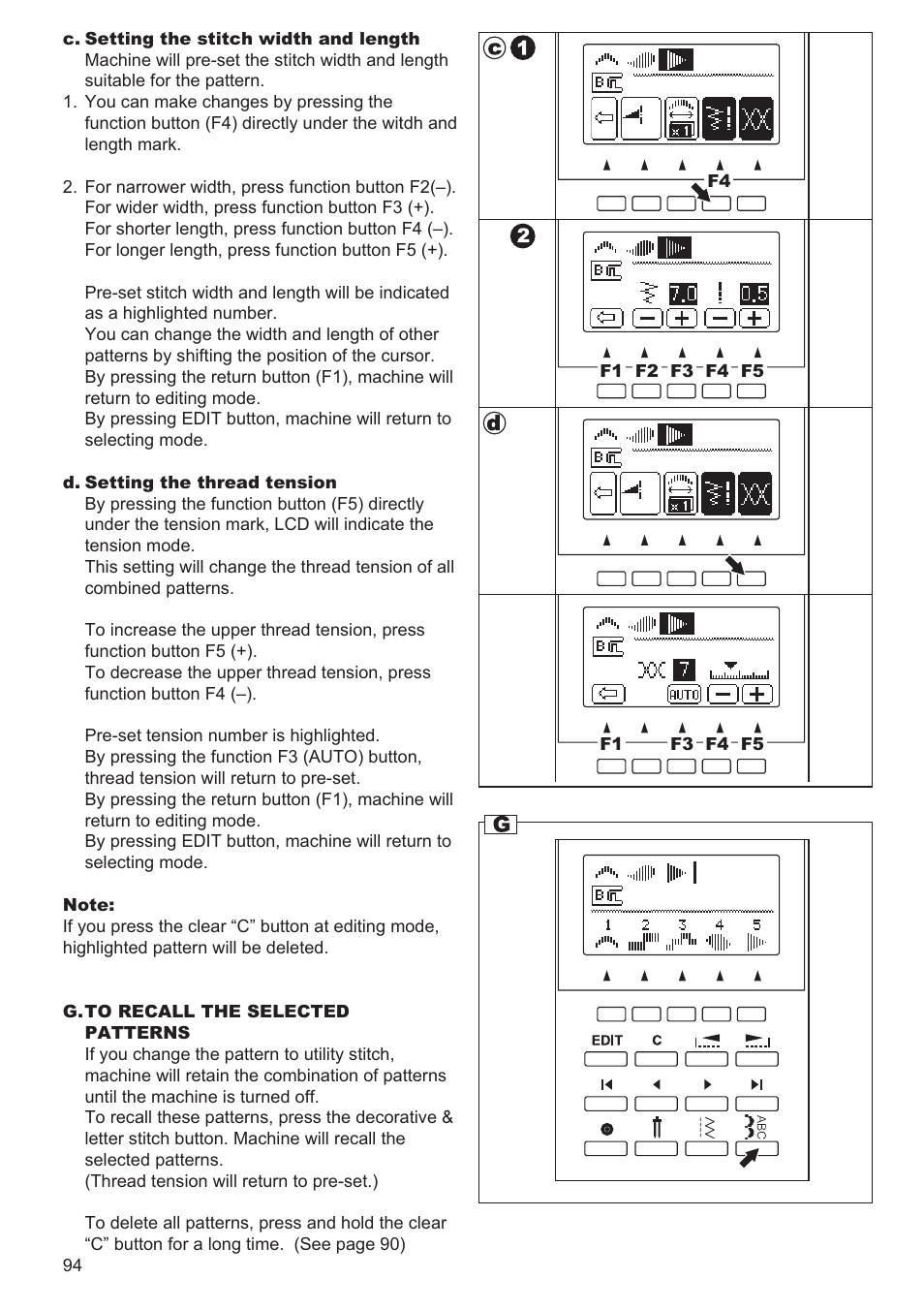 SINGER 9960 QUANTUM STYLIST User Manual | Page 94 / 108