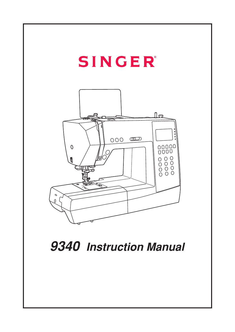 SINGER 9340 SIGNATURE User Manual | 91 pages