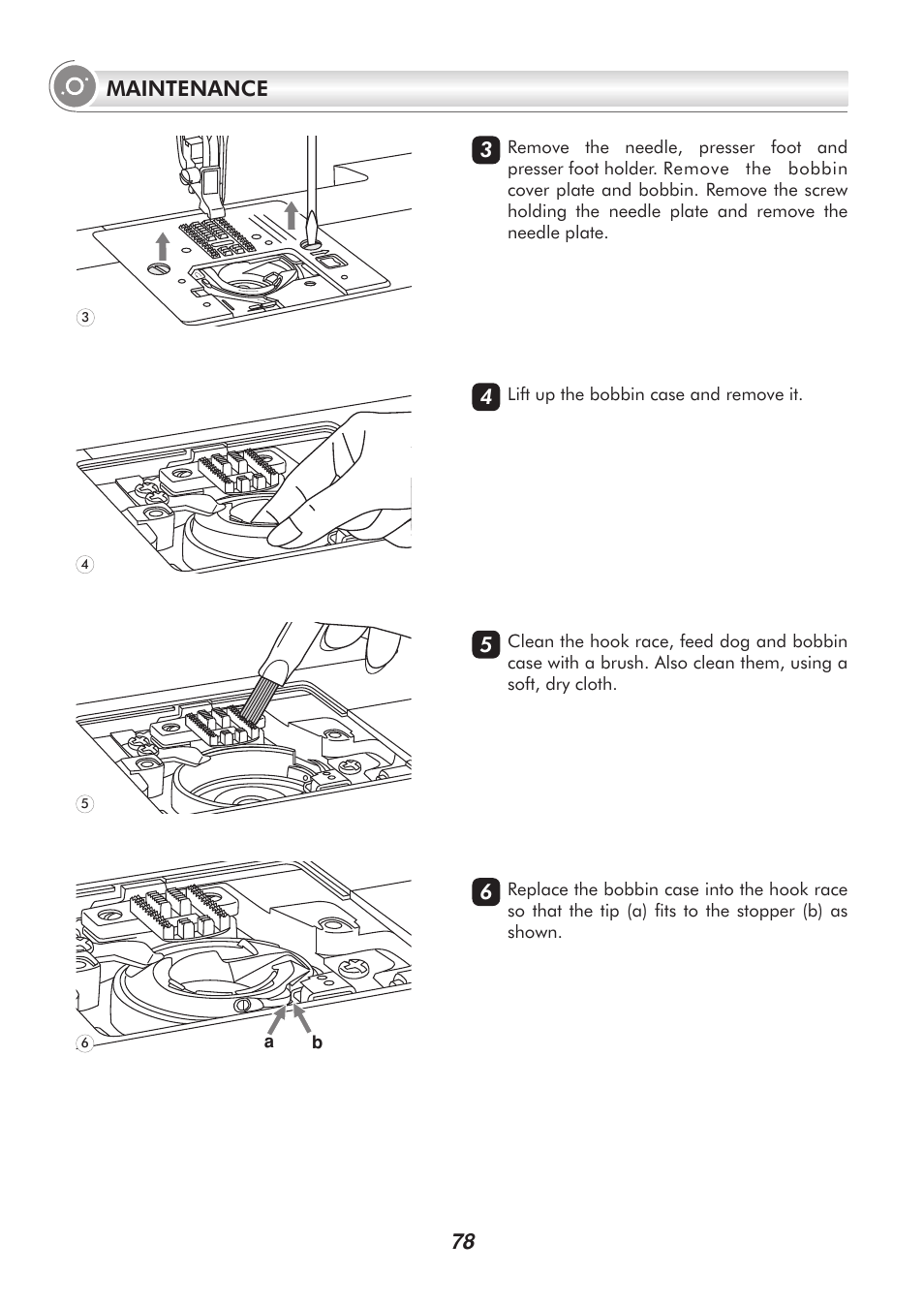 78 maintenance | SINGER 9340 SIGNATURE User Manual | Page 83 / 91