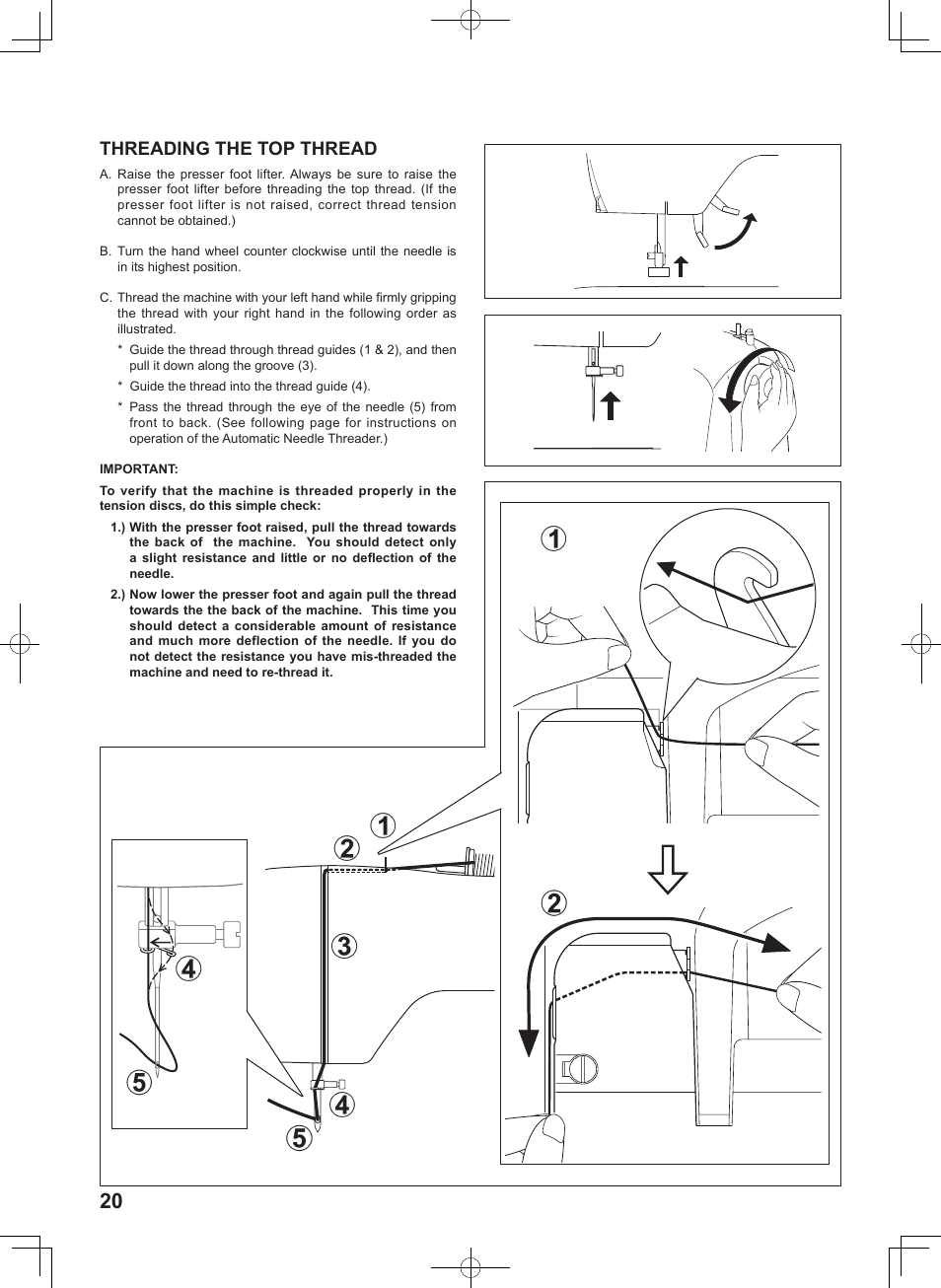 Threading the top thread | SINGER 8780 CURVY User Manual | Page 20 / 95