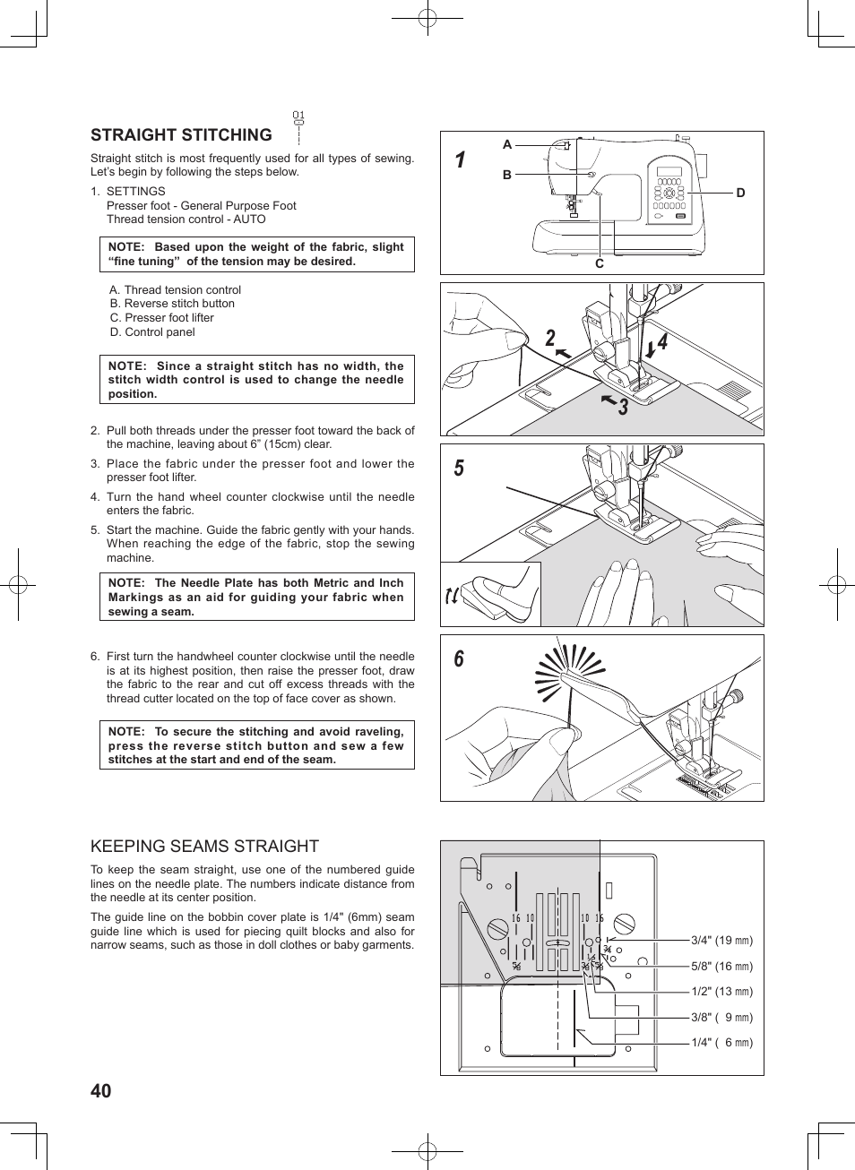 SINGER 8780 CURVY User Manual | Page 40 / 95