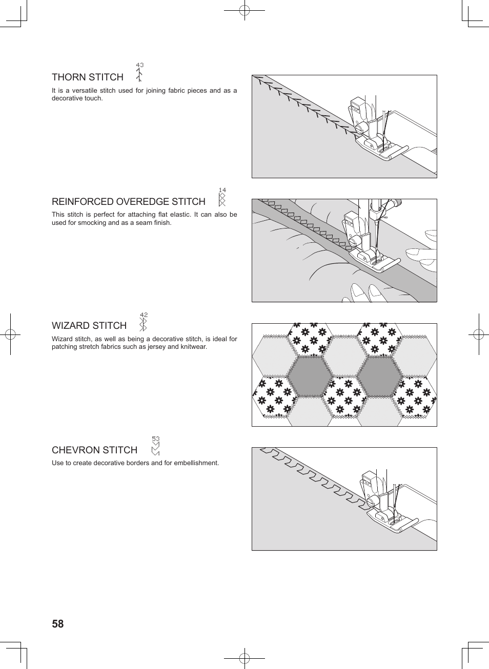 SINGER 8780 CURVY User Manual | Page 58 / 95