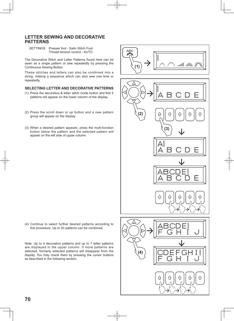 SINGER 8780 CURVY User Manual | Page 70 / 95