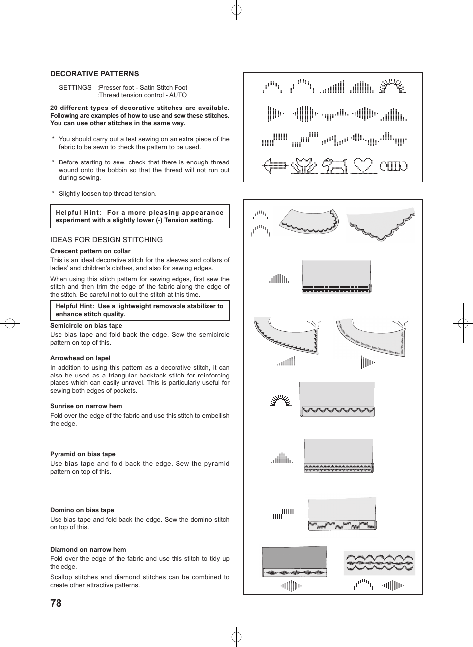 SINGER 8780 CURVY User Manual | Page 78 / 95