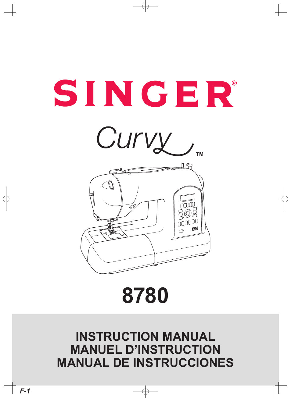 SINGER 8780 CURVY User Manual | Page 94 / 95
