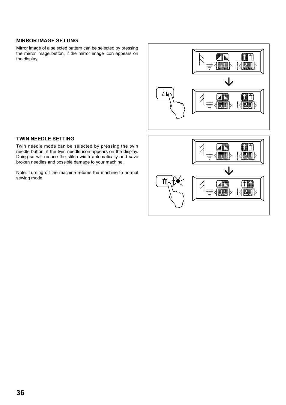 SINGER 8770 CURVY User Manual | Page 36 / 95