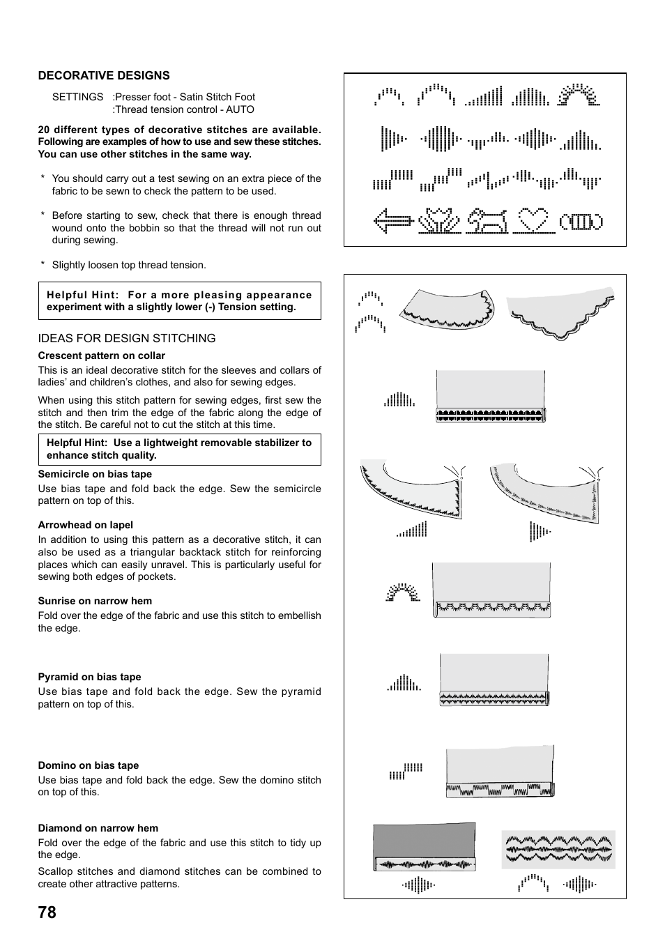 SINGER 8770 CURVY User Manual | Page 78 / 95
