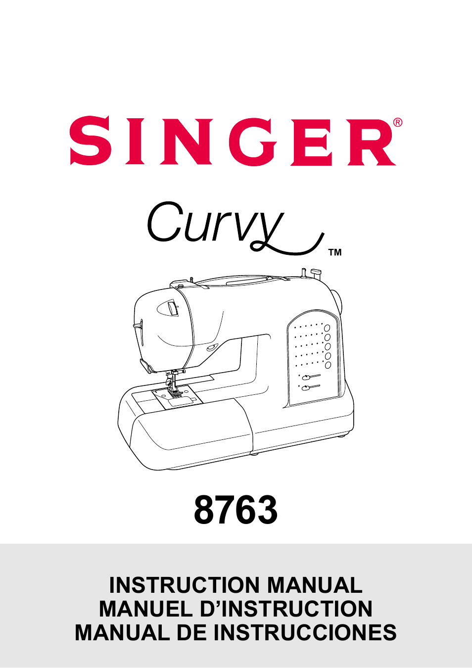 SINGER 8763 CURVY User Manual | Page 67 / 68