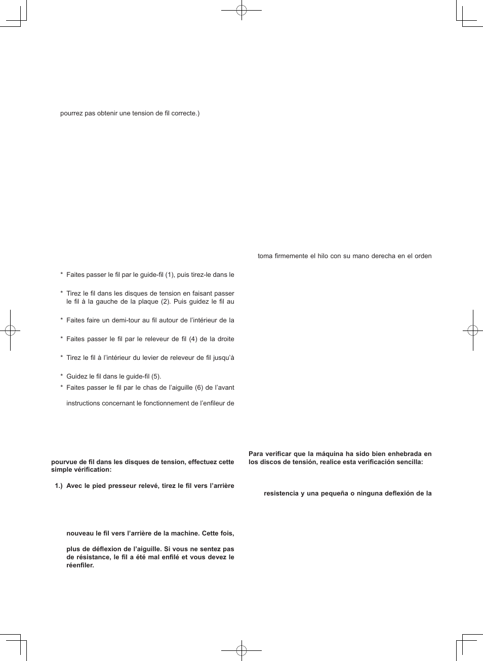 Enfilage du fil supérieur, Enhebrado del hilo superior | SINGER 7470 CONFIDENCE User Manual | Page 21 / 94