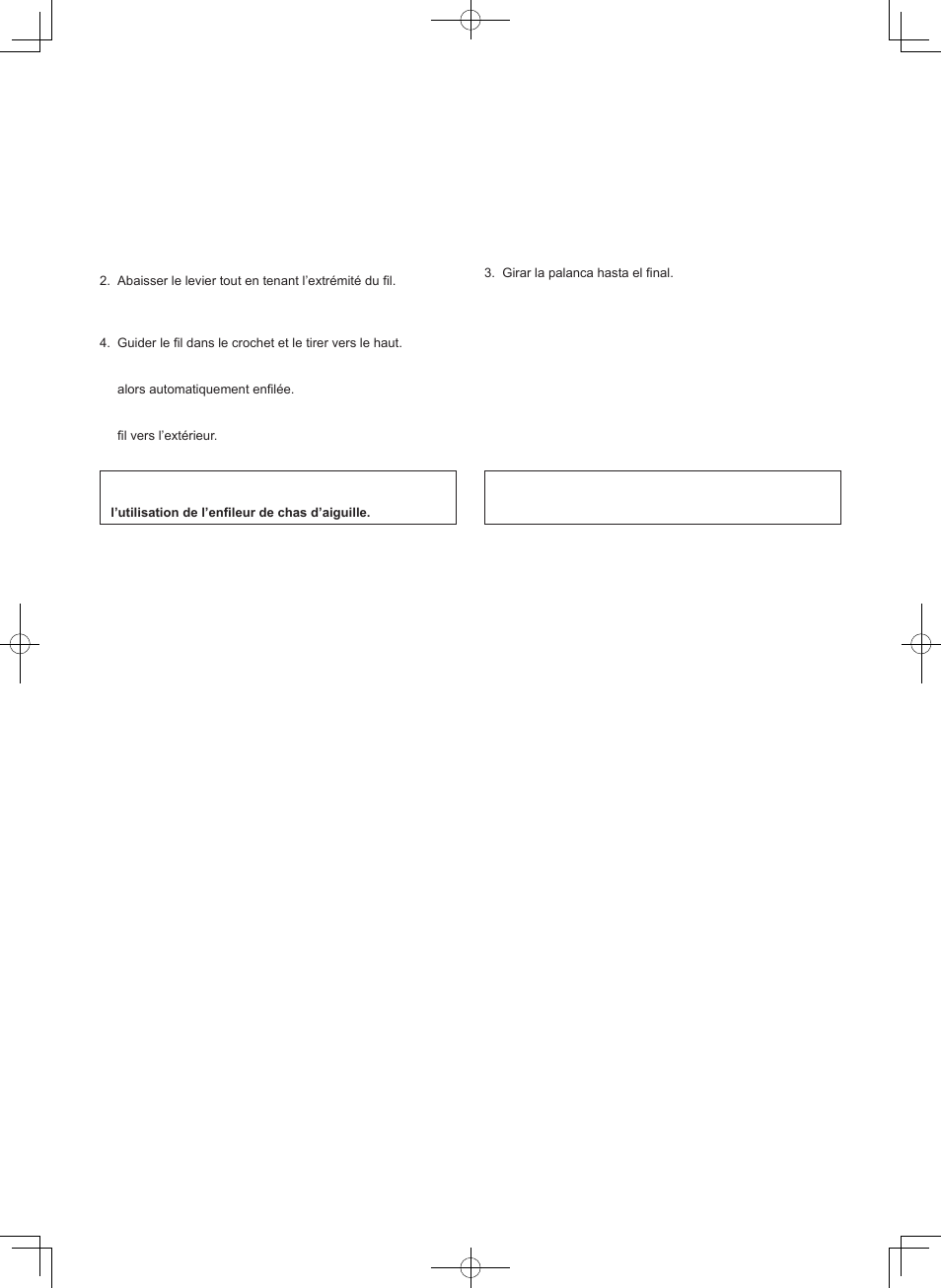 Utilisation de l’enfileur de l’aiguille, Empleo del enhebrador aguja | SINGER 7470 CONFIDENCE User Manual | Page 23 / 94