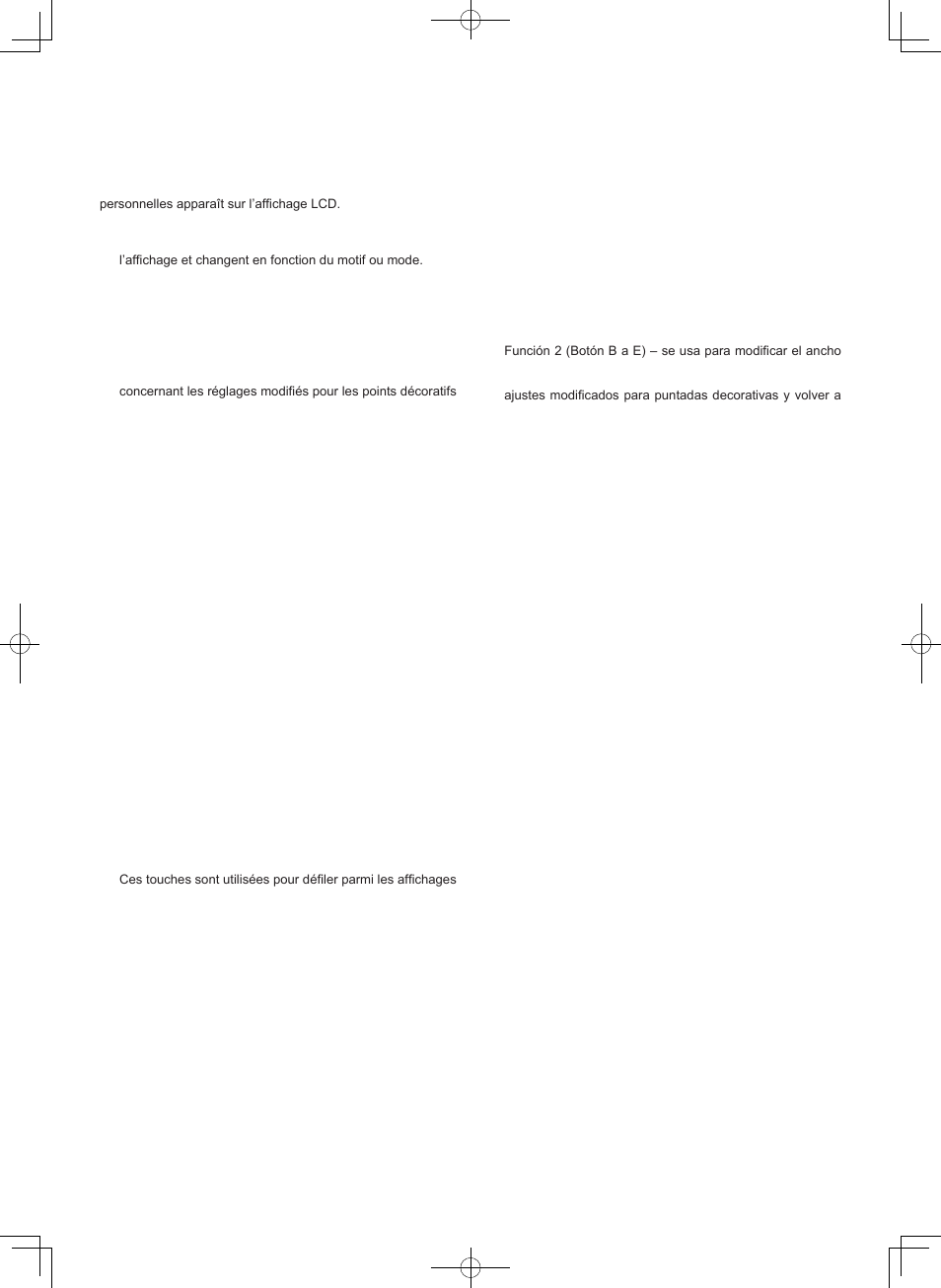 Fonctions du panneau de commande, Funciones en el panel de control | SINGER 7470 CONFIDENCE User Manual | Page 29 / 94