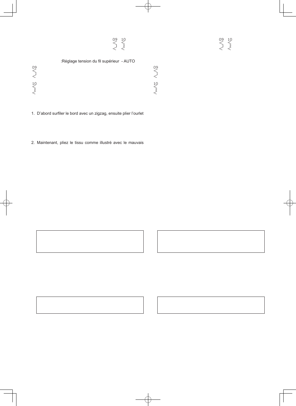 Point ourlet invisible, Puntada invisible | SINGER 7470 CONFIDENCE User Manual | Page 47 / 94