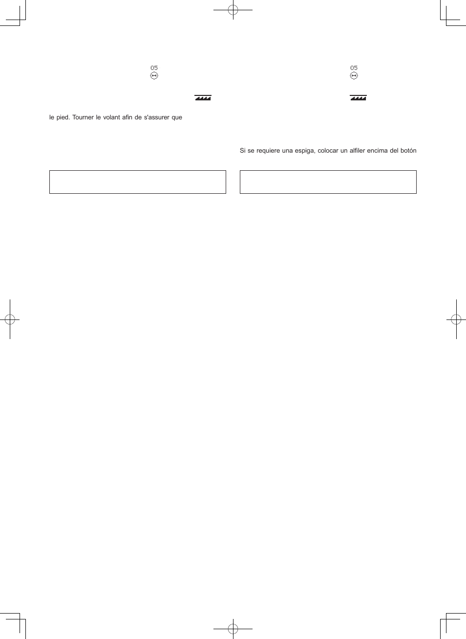 Pose de boutons, Cosido de botones | SINGER 7470 CONFIDENCE User Manual | Page 61 / 94