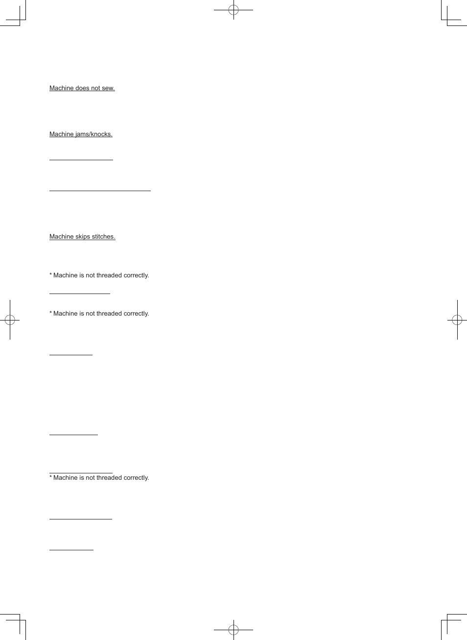 Performance checklist | SINGER 7470 CONFIDENCE User Manual | Page 86 / 94