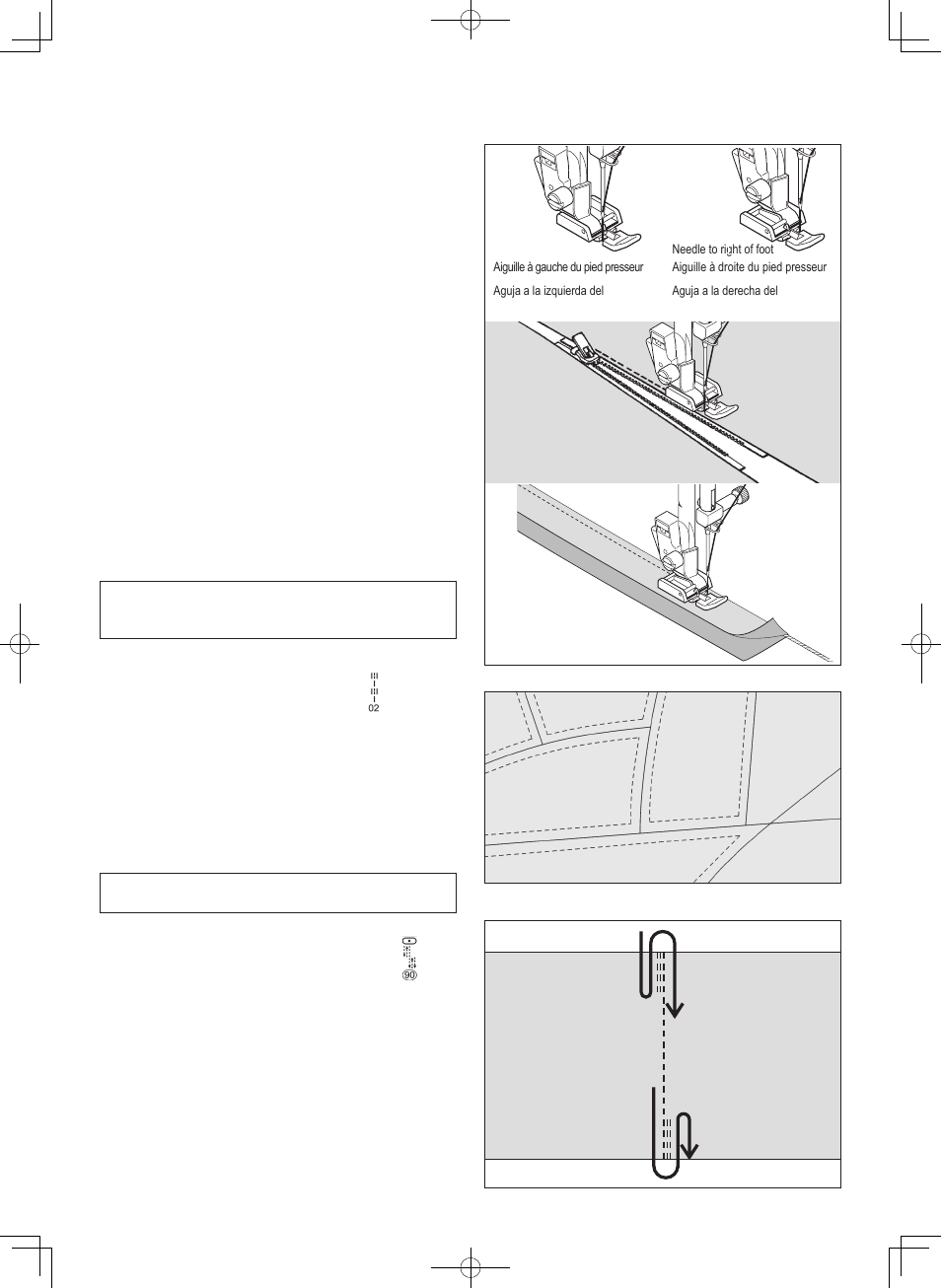 Hand-look quilt stitch, Straight stitch with auto tie-off function | SINGER 7469Q CONFIDENCE QUILTER User Manual | Page 42 / 82