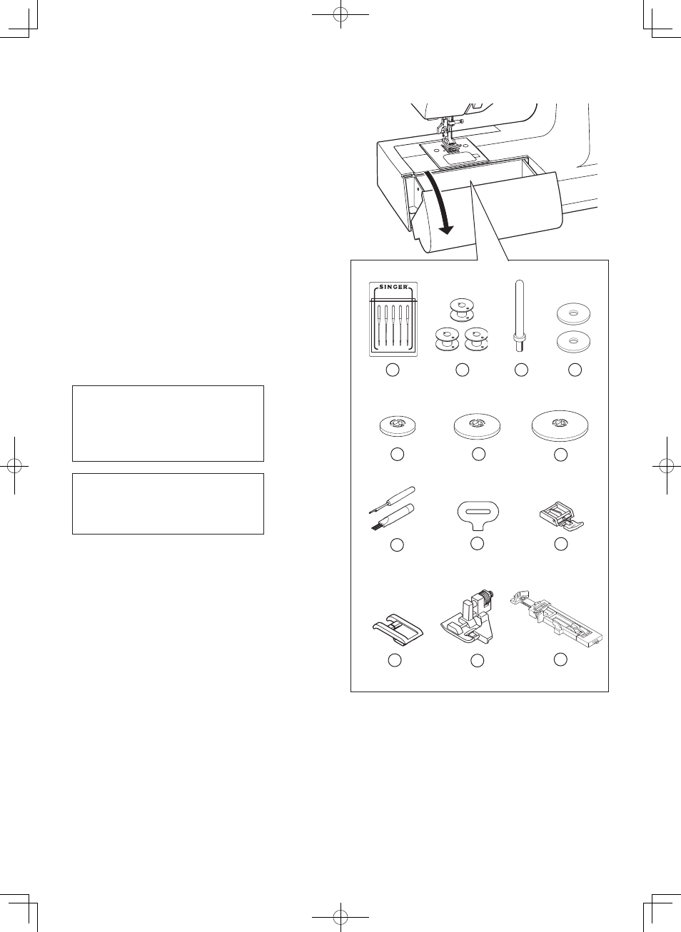 Accessories | SINGER 7469Q CONFIDENCE QUILTER User Manual | Page 8 / 82