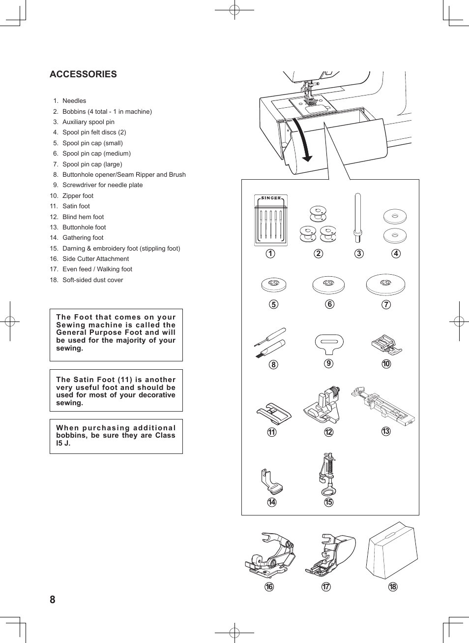 SINGER 7467S CONFIDENCE STYLIST User Manual | Page 10 / 88